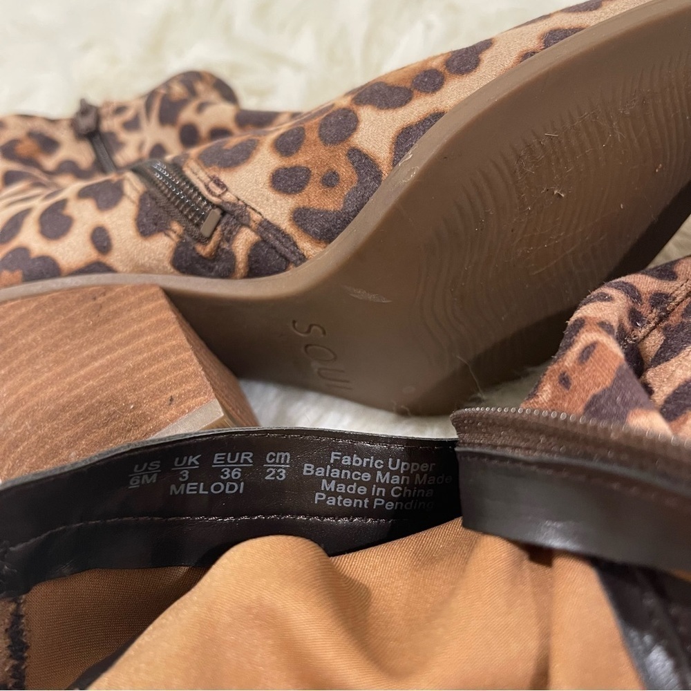 Women’s Soul Naturalizer Melodi Leopard Print Booties Size 6 US! - Picture 9 of 10